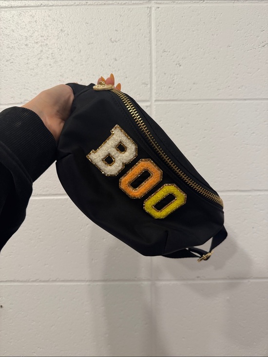 Stoney Clover Lane Handbags - STONEY CLOVER LANE Black 'BOO' Patched Fanny pack